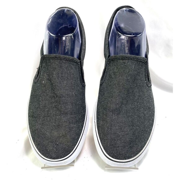 Goodfellow & Co Men's Size 8 Slip-on Shoes Casual Sneakers Charcoal Gray Canvas - Picture 2 of 9